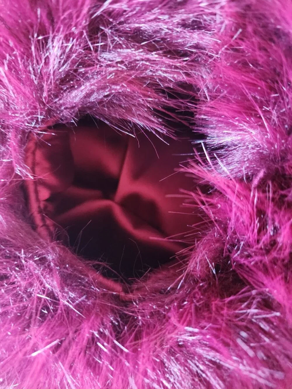 Naked Wardrobe Faux Fur Hobo 